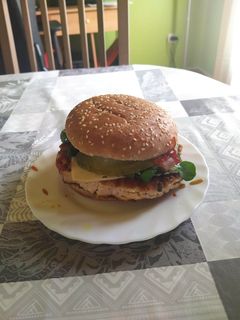 Una foto de Hamburguesa de pavo