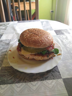 Una foto de Hamburguesa de pavo