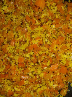 A picture of Carrot coconut curry.