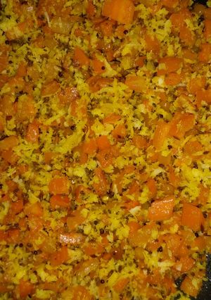 A picture of Carrot coconut curry.
