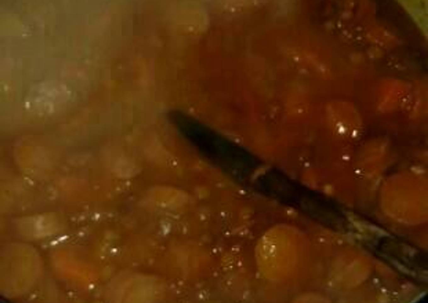 Guiso de lentejas con salchichas y verduras