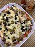 Philly cheese steak loaded fries