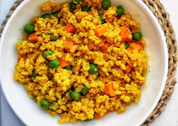 🌱Revuelto de arroz 3 delicias vegano 🌱