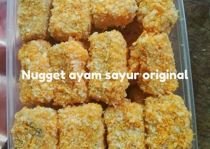 Resep Nugget ayam tempe sayur Anti Gagal