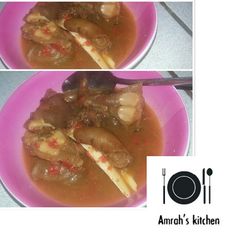 Cow leg pepper soup A picture of Cow leg pepper soup.