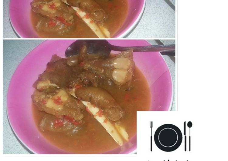 Steps to Prepare Any-night-of-the-week Cow leg pepper soup