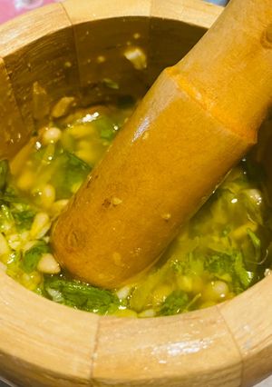 Une photo de Pesto basilic citron 🌿🍋