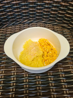 Foto resep MPASI 8m+: Nasi Kuning Lembek Telur Orak Arik