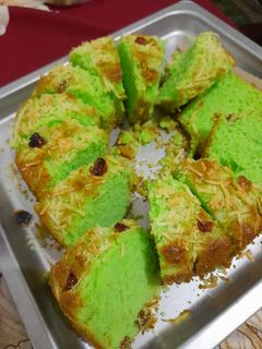 Foto resep 33. Bolu Pandan Kismis