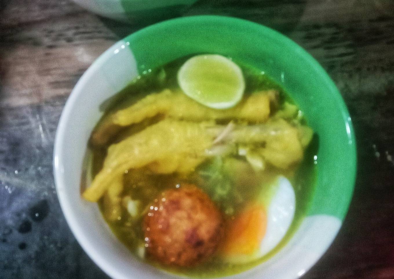 Soto ceker bening khas jogya