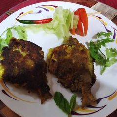 Tandoori pomfret maccha A picture of Tandoori pomfret maccha.