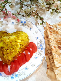 عکسی از دستور پوره سیب زمینی و تخم مرغ