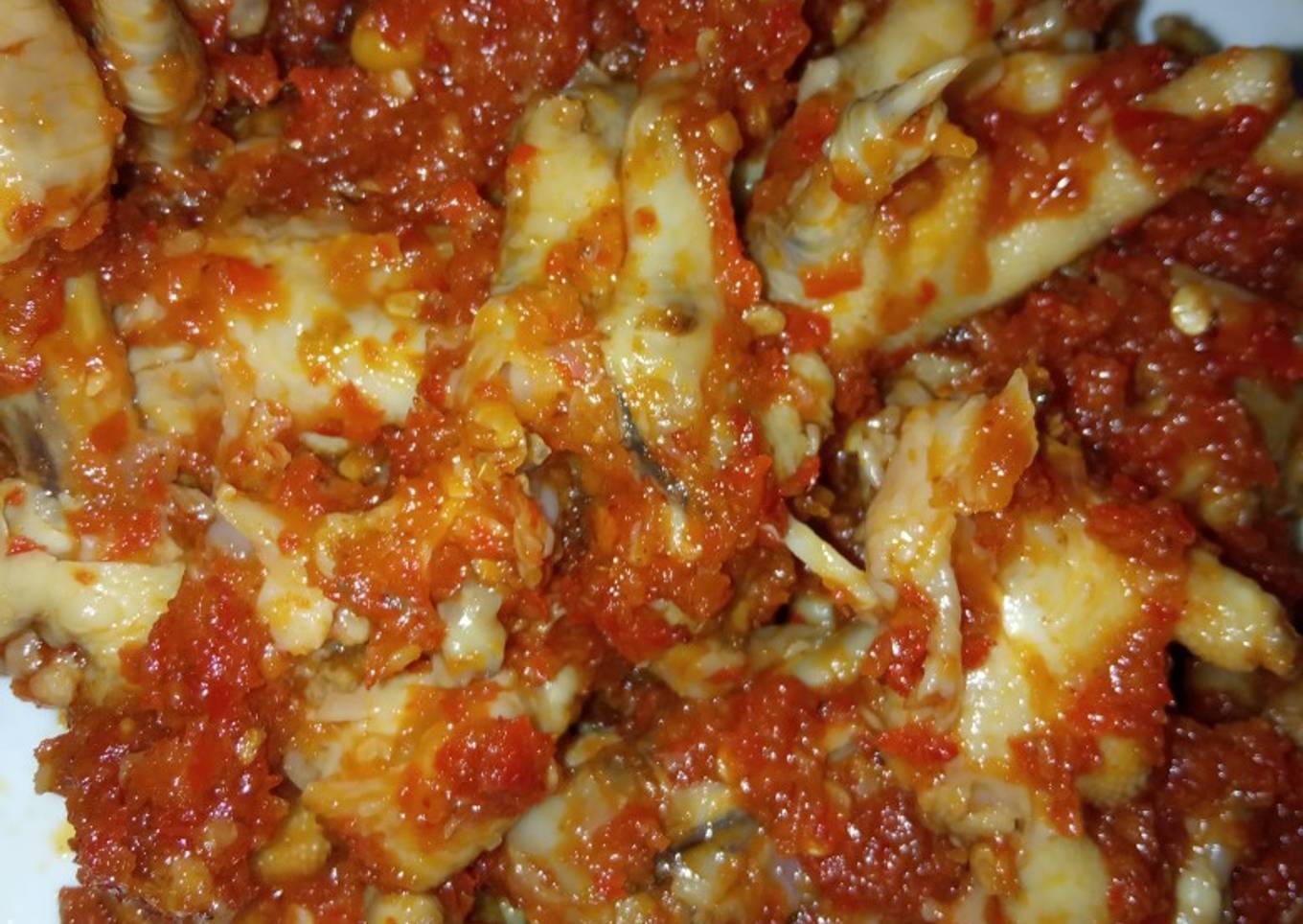 Balado ceker ayam presto