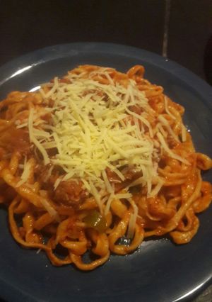 Una foto de Fideos caseros