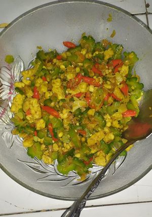 Foto resep Oseng pare tempe