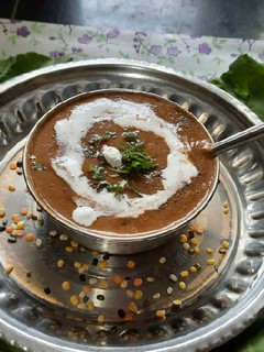 A picture of Spinach tomato beetroot mix Dal soup.