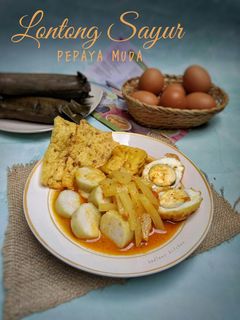 Foto resep Lontong Sayur Pepaya Muda