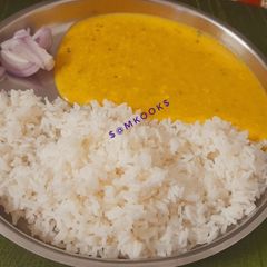 A picture of Traditional - Pithale Bhat - Village Style Meals.