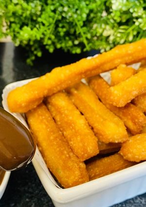 รูปของ ชูโรสหรือปาท่องโก๋สเปน Churros & Hot Chocolate