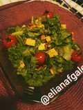Salada de queijo e nozes