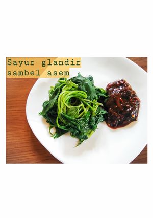 Foto resep Sayur glandir sambel asem