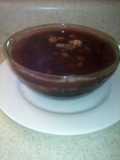 Sopa de frijol con maíz