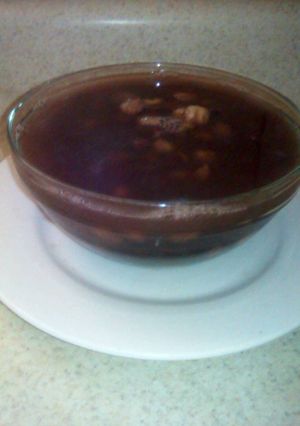 Una foto de Sopa de frijol con maíz