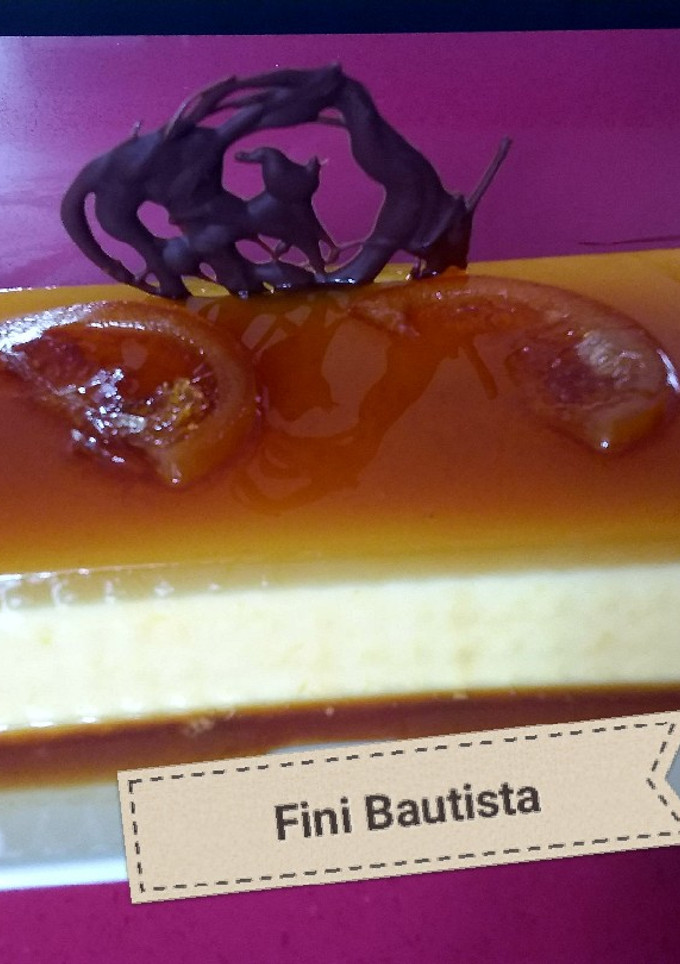 Una foto de Flan de naranja