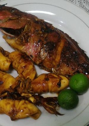 Foto resep Ikan & Cumi Bakar Praktis