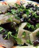 Alubias negras, blancas a la provenzal con callos madrileños