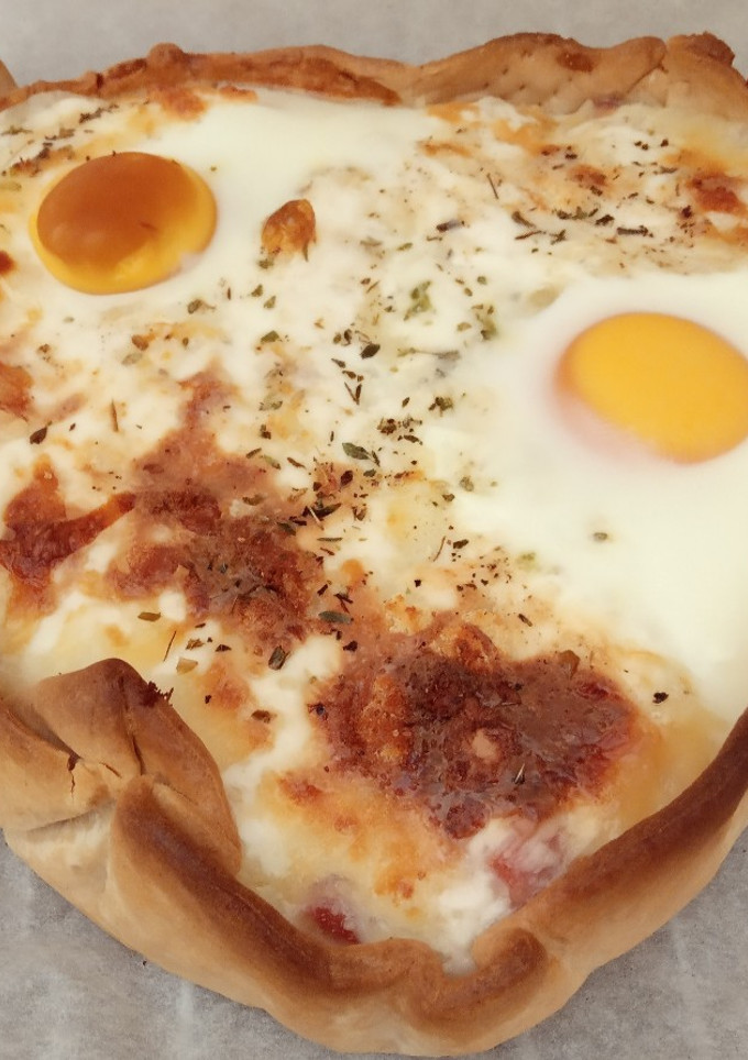 Una foto de Quiché a la carbonara