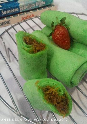 Foto resep Dadar Gulung isi Unti Kelapa