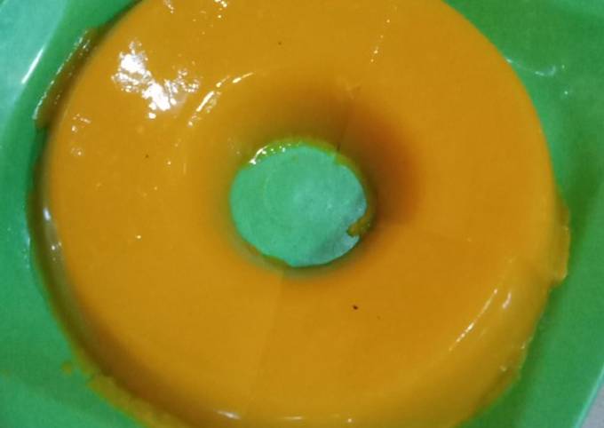 Puding labu kuning santan susu