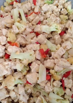 Foto resep Tumis brokoli dan tempe no MSG