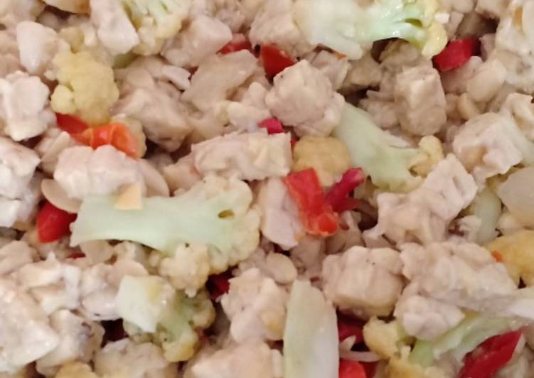 Tumis brokoli dan tempe no MSG