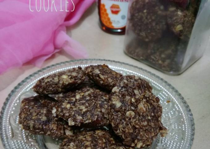 Resep No bake honey oatmeal cookies, Bisa Manjain Lidah