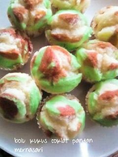 Foto resep Bolu kukus coklat pandan