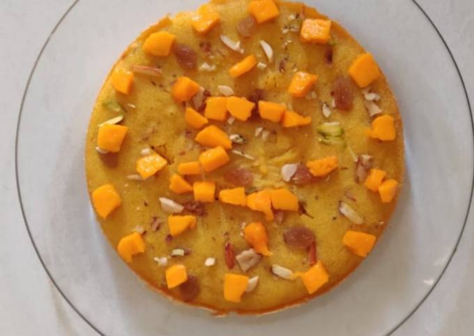Recipe of Super Quick Rava Mango Cake