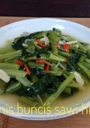 Foto resep Tumis Buncis Sawi Hijau