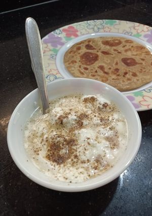 A picture of Curd from milk.