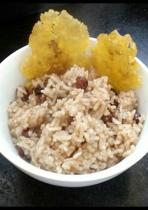 Una foto de Arroz con coco colombiano