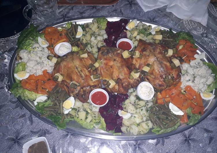 دجاج مبخر ومحمر بالفرن بالصور من Chef El Omari كوكباد