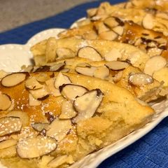 A picture of Almond croissant paratha.
