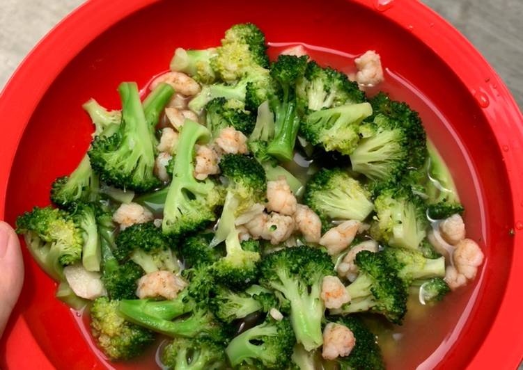 Resep Tumis brokoli udang Anti Gagal