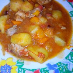 A picture of Lemon juicy spiced beef stew.