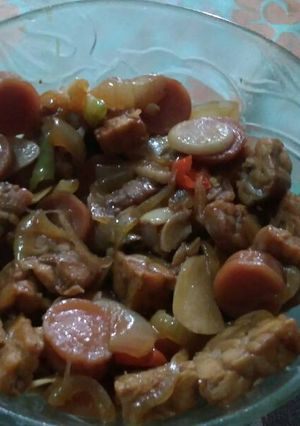 Foto resep Tumis Sosis Tempe Praktis