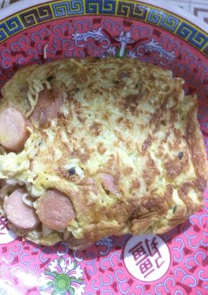 Foto resep Omlete mie gelas
