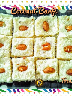 A picture of Coconut Burfi.