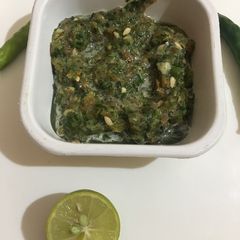 A picture of Green chilli techa.