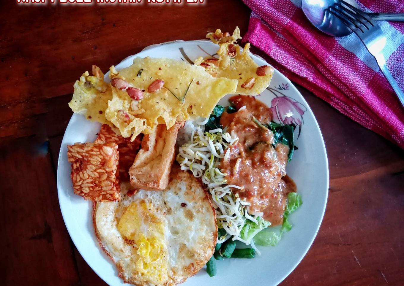 Nasi Pecel Instan Komplit